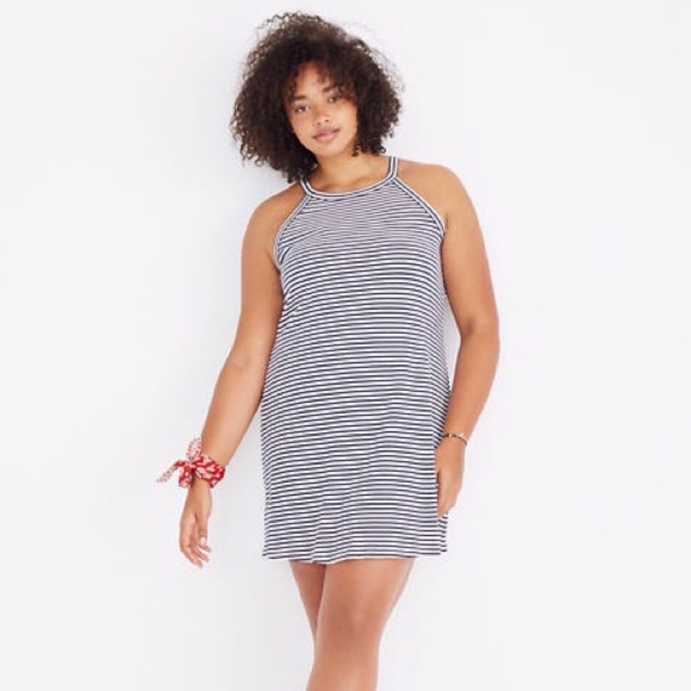 Madewell | ‘District’ Stripe Ribbed Tank Dress